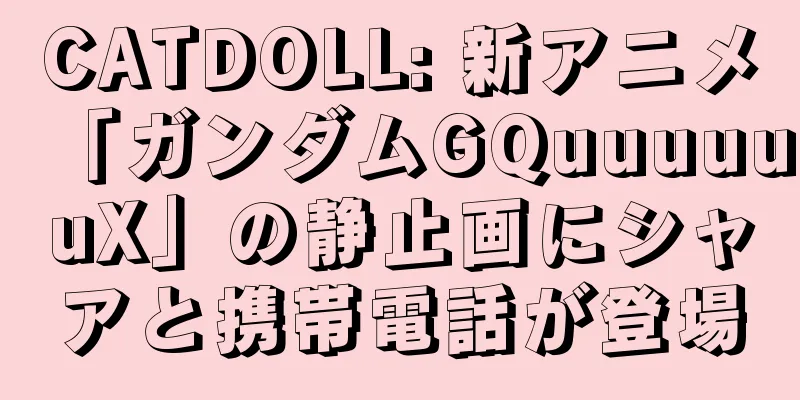 CATDOLL: 新アニメ「ガンダムGQuuuuuuX」の静止画にシャアと携帯電話が登場
