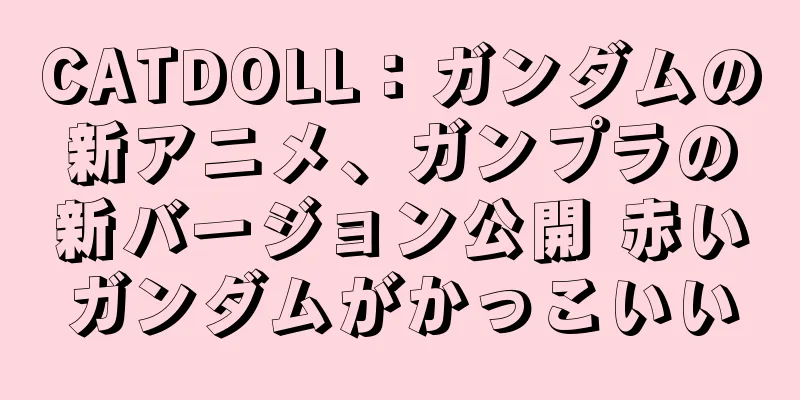 CATDOLL：ガンダムの新アニメ、ガンプラの新バージョン公開 赤いガンダムがかっこいい