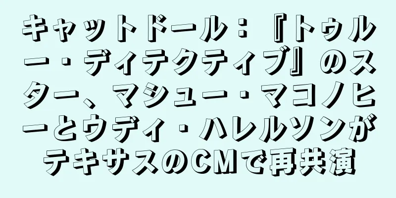 キャットドール：『トゥルー・ディテクティブ』のスター、マシュー・マコノヒーとウディ・ハレルソンがテキサスのCMで再共演