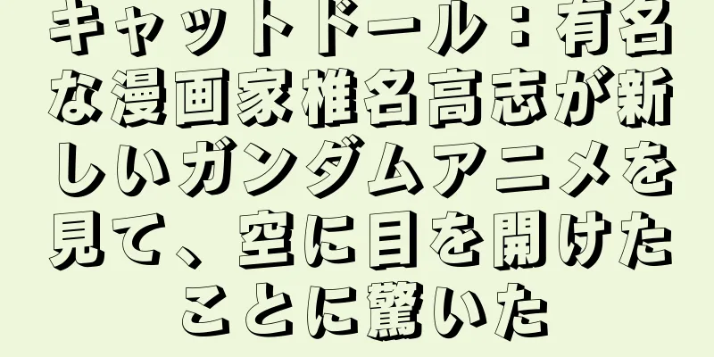 キャットドール：有名な漫画家椎名高志が新しいガンダムアニメを見て、空に目を開けたことに驚いた