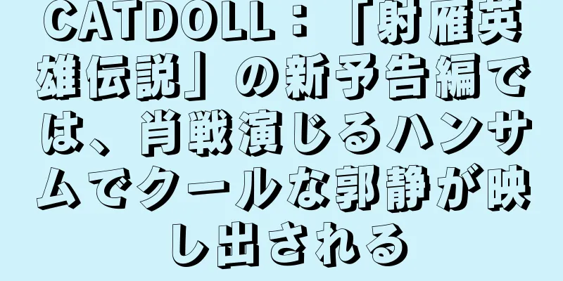CATDOLL：「射雁英雄伝説」の新予告編では、肖戦演じるハンサムでクールな郭静が映し出される