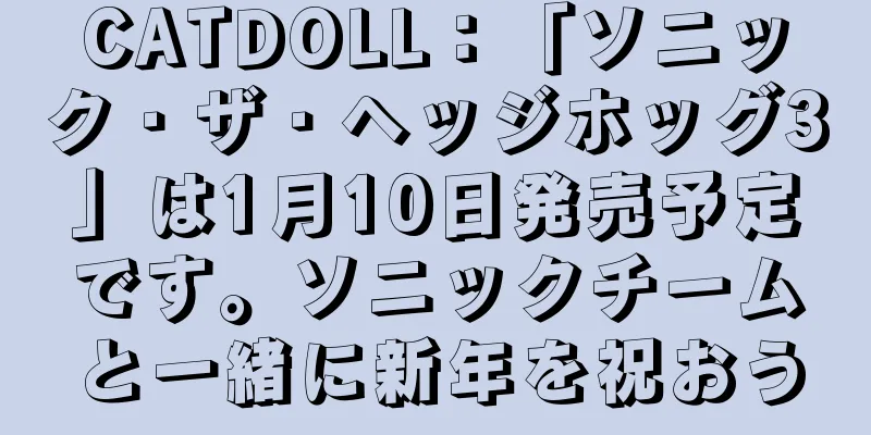 CATDOLL：「ソニック・ザ・ヘッジホッグ3」は1月10日発売予定です。ソニックチームと一緒に新年を祝おう