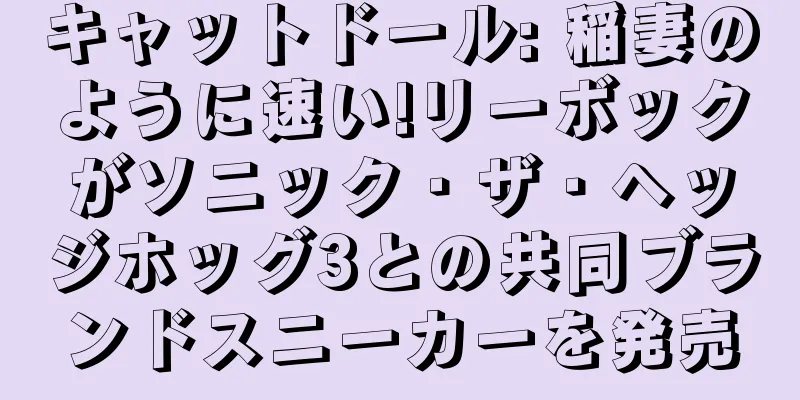 キャットドール: 稲妻のように速い!リーボックがソニック・ザ・ヘッジホッグ3との共同ブランドスニーカーを発売