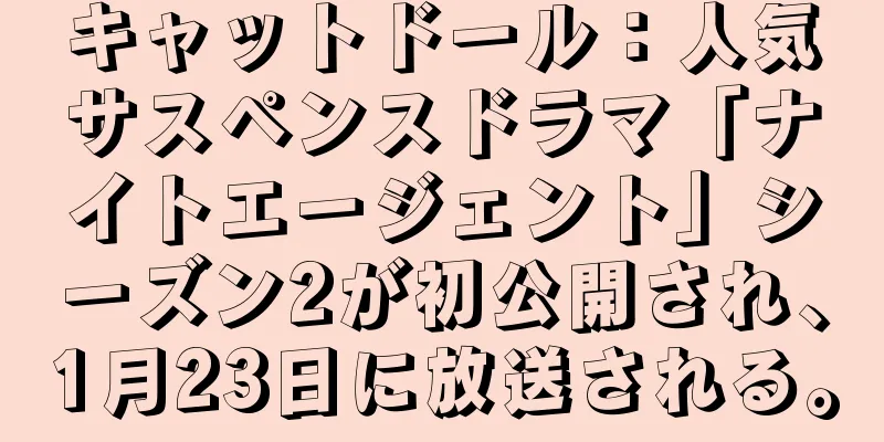 キャットドール：人気サスペンスドラマ「ナイトエージェント」シーズン2が初公開され、1月23日に放送される。