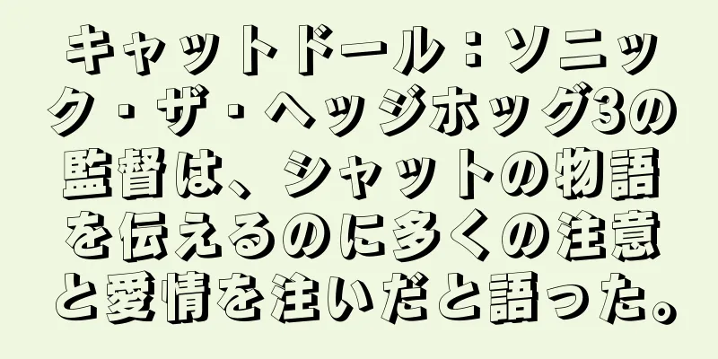 キャットドール：ソニック・ザ・ヘッジホッグ3の監督は、シャットの物語を伝えるのに多くの注意と愛情を注いだと語った。