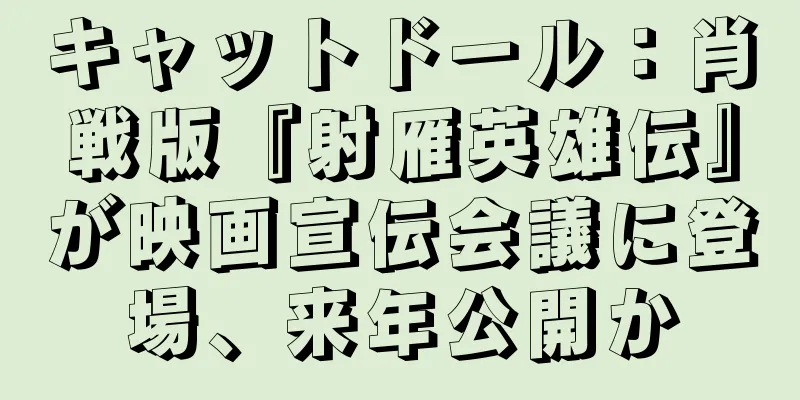キャットドール：肖戦版『射雁英雄伝』が映画宣伝会議に登場、来年公開か