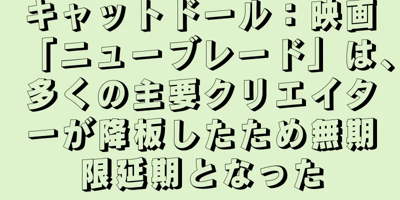キャットドール：映画「ニューブレード」は、多くの主要クリエイターが降板したため無期限延期となった