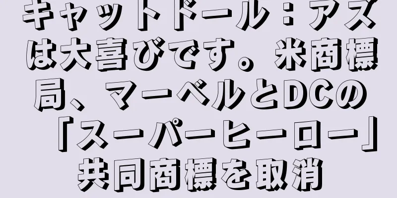 キャットドール：アズは大喜びです。米商標局、マーベルとDCの「スーパーヒーロー」共同商標を取消