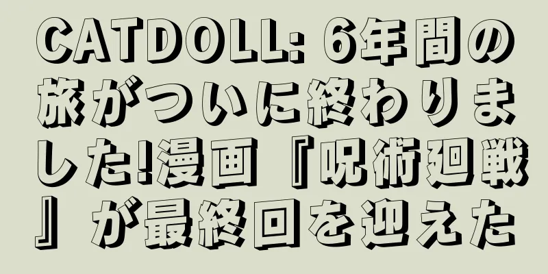 CATDOLL: 6年間の旅がついに終わりました!漫画『呪術廻戦』が最終回を迎えた