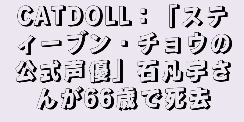 CATDOLL：「スティーブン・チョウの公式声優」石凡宇さんが66歳で死去