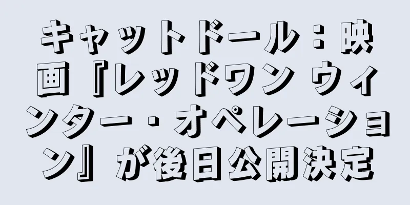 キャットドール：映画『レッドワン ウィンター・オペレーション』が後日公開決定