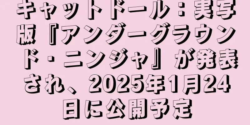 キャットドール：実写版『アンダーグラウンド・ニンジャ』が発表され、2025年1月24日に公開予定
