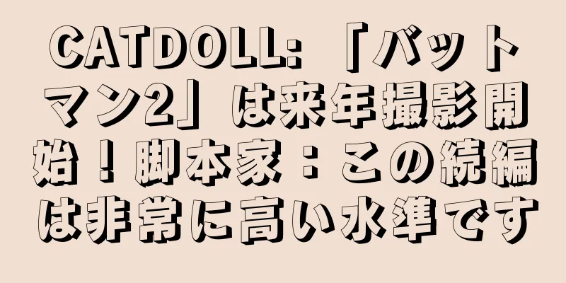 CATDOLL: 「バットマン2」は来年撮影開始！脚本家：この続編は非常に高い水準です