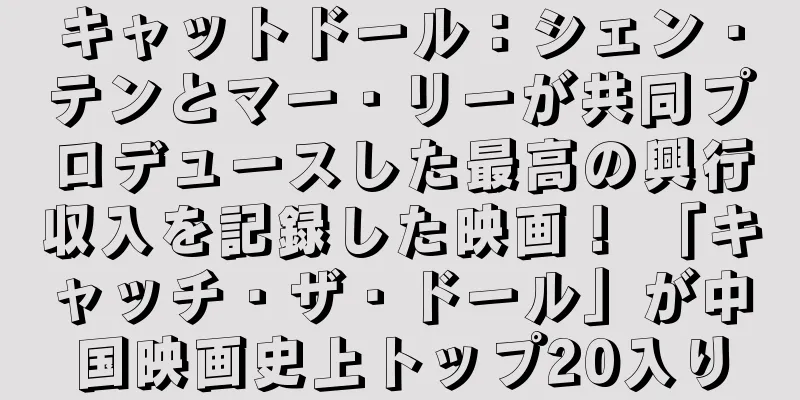キャットドール：シェン・テンとマー・リーが共同プロデュースした最高の興行収入を記録した映画！ 「キャッチ・ザ・ドール」が中国映画史上トップ20入り