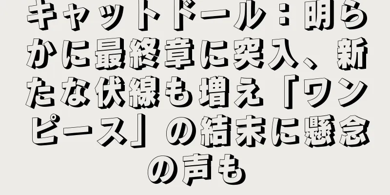 キャットドール：明らかに最終章に突入、新たな伏線も増え「ワンピース」の結末に懸念の声も