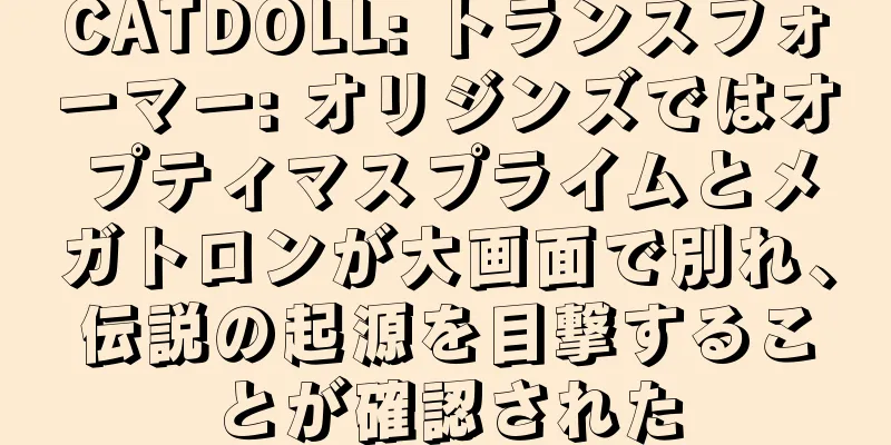 CATDOLL: トランスフォーマー: オリジンズではオプティマスプライムとメガトロンが大画面で別れ、伝説の起源を目撃することが確認された