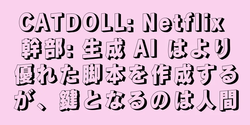 CATDOLL: Netflix 幹部: 生成 AI はより優れた脚本を作成するが、鍵となるのは人間