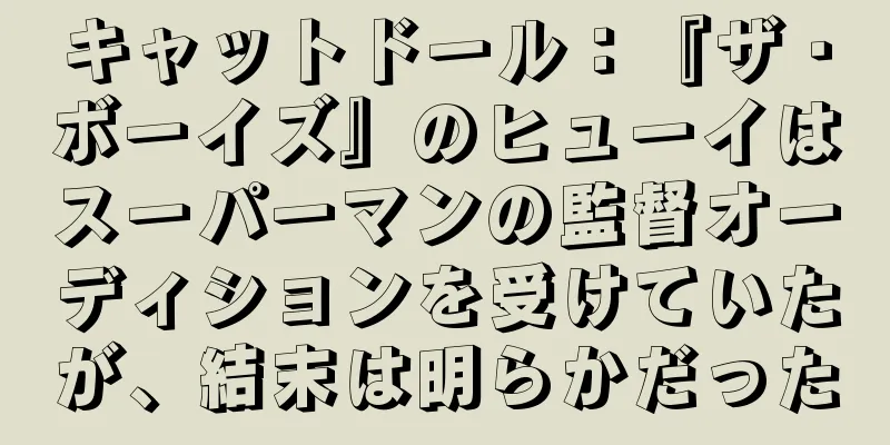 キャットドール：『ザ・ボーイズ』のヒューイはスーパーマンの監督オーディションを受けていたが、結末は明らかだった