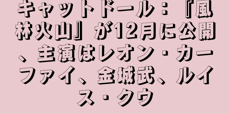 キャットドール：『風林火山』が12月に公開、主演はレオン・カーファイ、金城武、ルイス・クウ