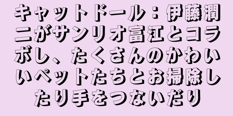 キャットドール：伊藤潤二がサンリオ富江とコラボし、たくさんのかわいいペットたちとお掃除したり手をつないだり