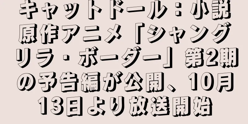 キャットドール：小説原作アニメ「シャングリラ・ボーダー」第2期の予告編が公開、10月13日より放送開始
