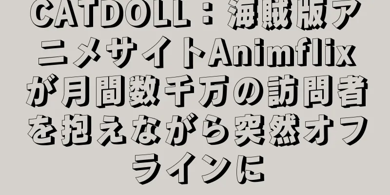 CATDOLL：海賊版アニメサイトAnimflixが月間数千万の訪問者を抱えながら突然オフラインに