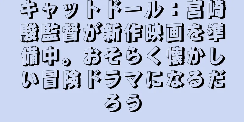 キャットドール：宮崎駿監督が新作映画を準備中。おそらく懐かしい冒険ドラマになるだろう