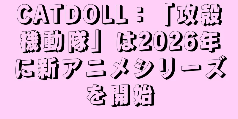 CATDOLL：「攻殻機動隊」は2026年に新アニメシリーズを開始