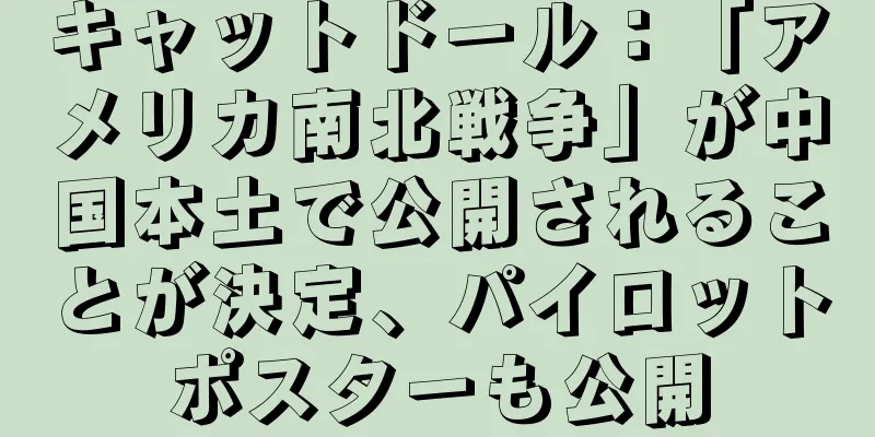 キャットドール：「アメリカ南北戦争」が中国本土で公開されることが決定、パイロットポスターも公開