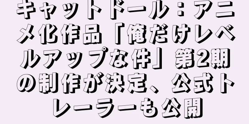 キャットドール：アニメ化作品「俺だけレベルアップな件」第2期の制作が決定、公式トレーラーも公開
