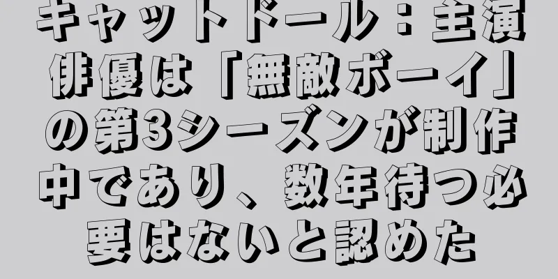 キャットドール：主演俳優は「無敵ボーイ」の第3シーズンが制作中であり、数年待つ必要はないと認めた