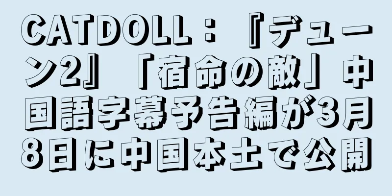CATDOLL：『デューン2』「宿命の敵」中国語字幕予告編が3月8日に中国本土で公開