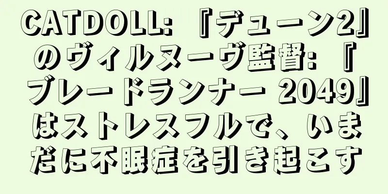 CATDOLL: 『デューン2』のヴィルヌーヴ監督: 『ブレードランナー 2049』はストレスフルで、いまだに不眠症を引き起こす