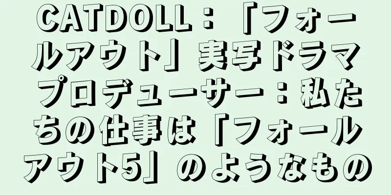CATDOLL：「フォールアウト」実写ドラマプロデューサー：私たちの仕事は「フォールアウト5」のようなもの