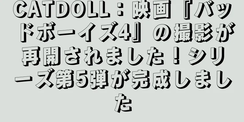 CATDOLL：映画『バッドボーイズ4』の撮影が再開されました！シリーズ第5弾が完成しました