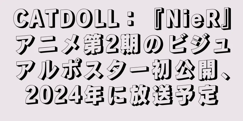 CATDOLL：『NieR』アニメ第2期のビジュアルポスター初公開、2024年に放送予定