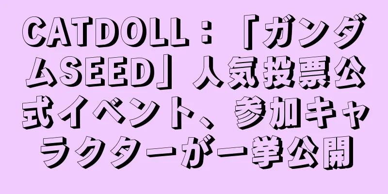 CATDOLL：「ガンダムSEED」人気投票公式イベント、参加キャラクターが一挙公開