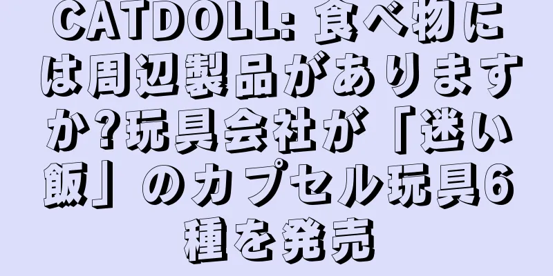 CATDOLL: 食べ物には周辺製品がありますか?玩具会社が「迷い飯」のカプセル玩具6種を発売