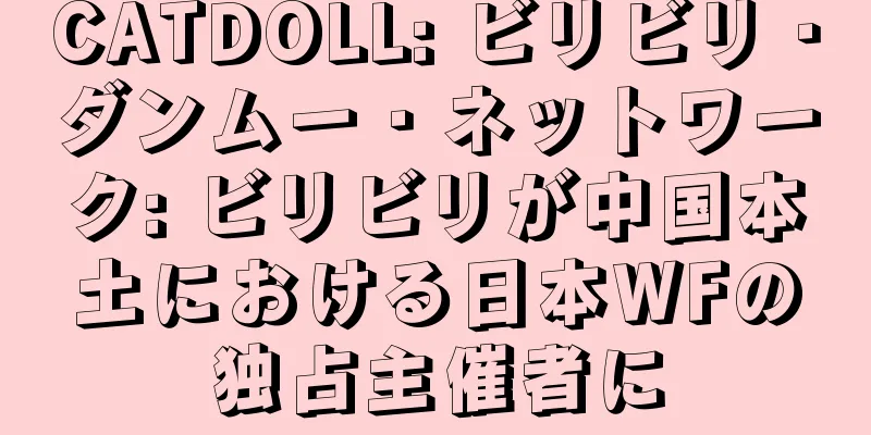 CATDOLL: ビリビリ・ダンムー・ネットワーク: ビリビリが中国本土における日本WFの独占主催者に