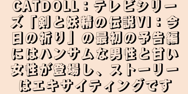CATDOLL：テレビシリーズ「剣と妖精の伝説VI：今日の祈り」の最初の予告編にはハンサムな男性と甘い女性が登場し、ストーリーはエキサイティングです