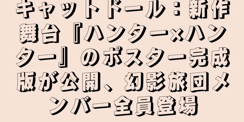 キャットドール：新作舞台『ハンター×ハンター』のポスター完成版が公開、幻影旅団メンバー全員登場