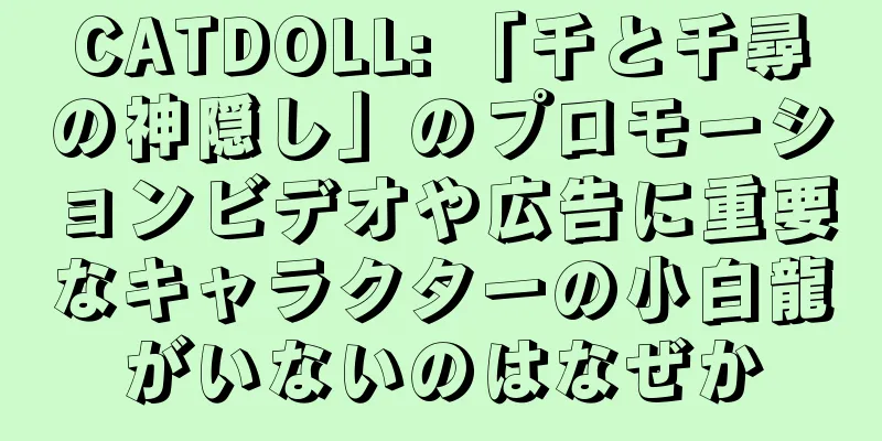 CATDOLL: 「千と千尋の神隠し」のプロモーションビデオや広告に重要なキャラクターの小白龍がいないのはなぜか