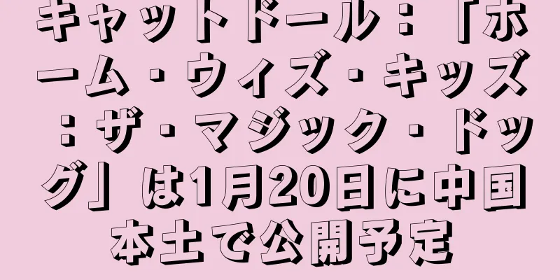 キャットドール：「ホーム・ウィズ・キッズ：ザ・マジック・ドッグ」は1月20日に中国本土で公開予定