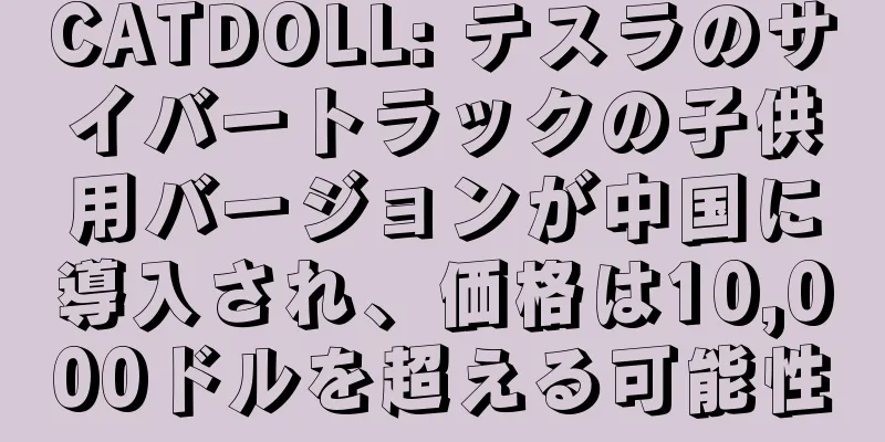 CATDOLL: テスラのサイバートラックの子供用バージョンが中国に導入され、価格は10,000ドルを超える可能性
