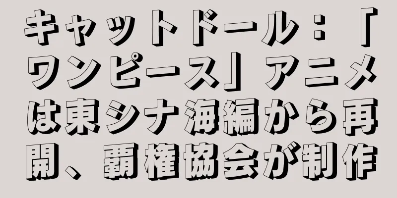 キャットドール：「ワンピース」アニメは東シナ海編から再開、覇権協会が制作