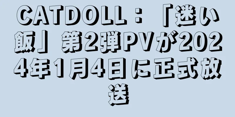 CATDOLL：「迷い飯」第2弾PVが2024年1月4日に正式放送