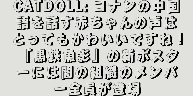 CATDOLL: コナンの中国語を話す赤ちゃんの声はとってもかわいいですね！ 「黒鉄魚影」の新ポスターには闇の組織のメンバー全員が登場