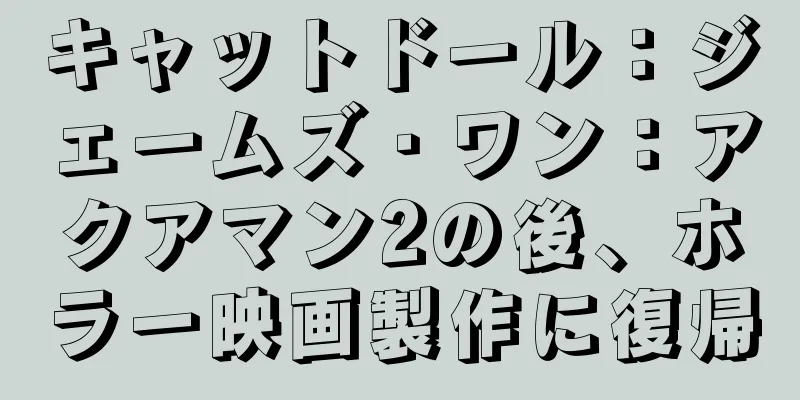 キャットドール：ジェームズ・ワン：アクアマン2の後、ホラー映画製作に復帰