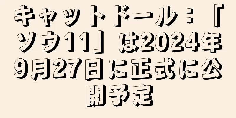キャットドール：「ソウ11」は2024年9月27日に正式に公開予定