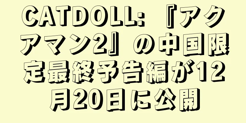 CATDOLL: 『アクアマン2』の中国限定最終予告編が12月20日に公開